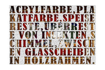 #_74 acrylfarbe-plakatfarbe-speisereste#  C-Print