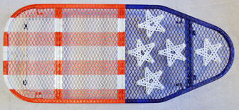 #Flag No12_Ironing Solution#  2019 74 x 32cm   Acryl auf Metal