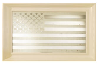#Flag No. 13_Deadsmooth# 2020 90 x 60cm Acrylspiegel und Holzrahmen