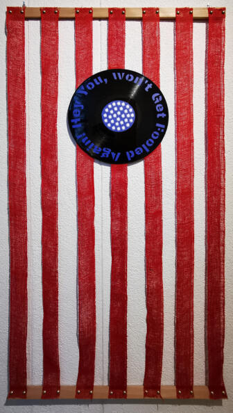 #Flag No. 16_Hey You# 2020 65 x 125cm Mixedmedia
