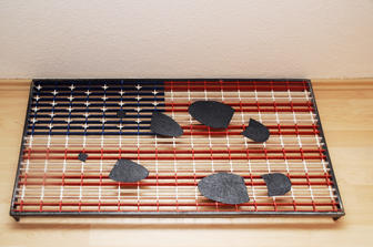 #Flag No. 5_Meeting Place# 1992 100 x 48 x 5cm Mixedmedia