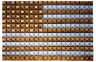 #Flag No. 9_Wallstreet Gum# 1995 120 x 80cm Mixedmedia