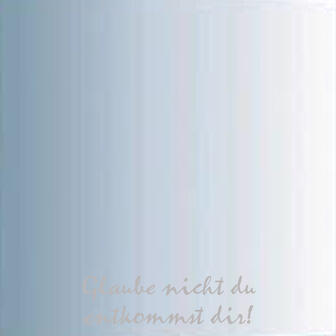 #Glaube nicht....# 2021   30 x 30 gravierter Spiegel