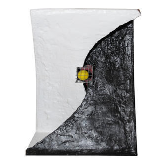 #Untertauchen-auftauchen (entre-deux-monde)# 1992 34 x 50 x 18cm Mixedmedia