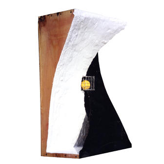 #Untertauchen-auftauchen (entre-deux-monde)# 1992 34 x 50 x 18cm Mixedmedia